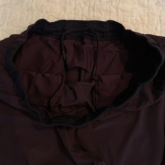 Lululemon Cutback Track Pants Men L Dark Purple Zip Pocket Straight Athletic Run - Picture 6 of 15